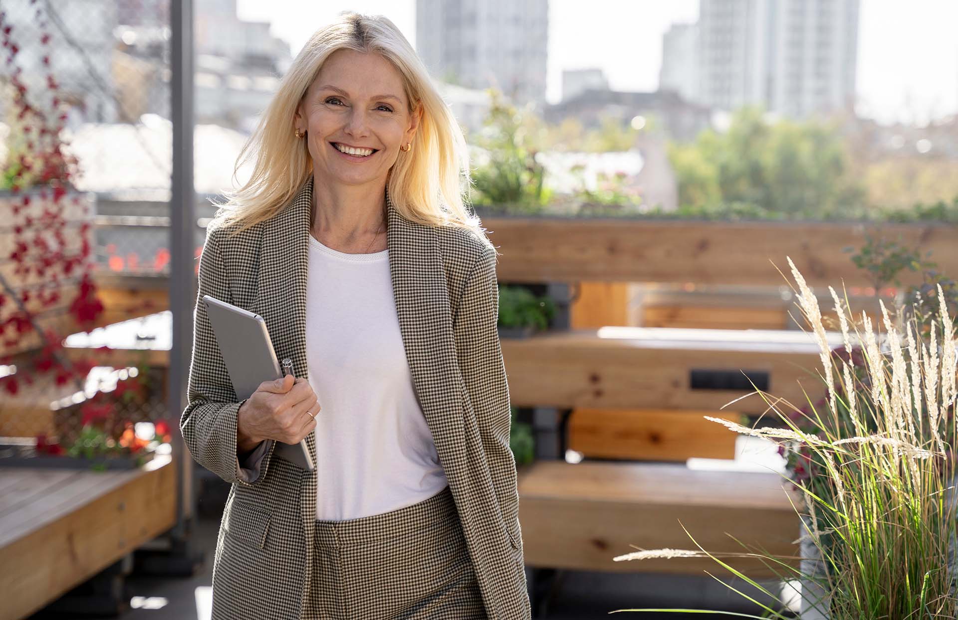 Retrato profesional en exteriores en Barcelona